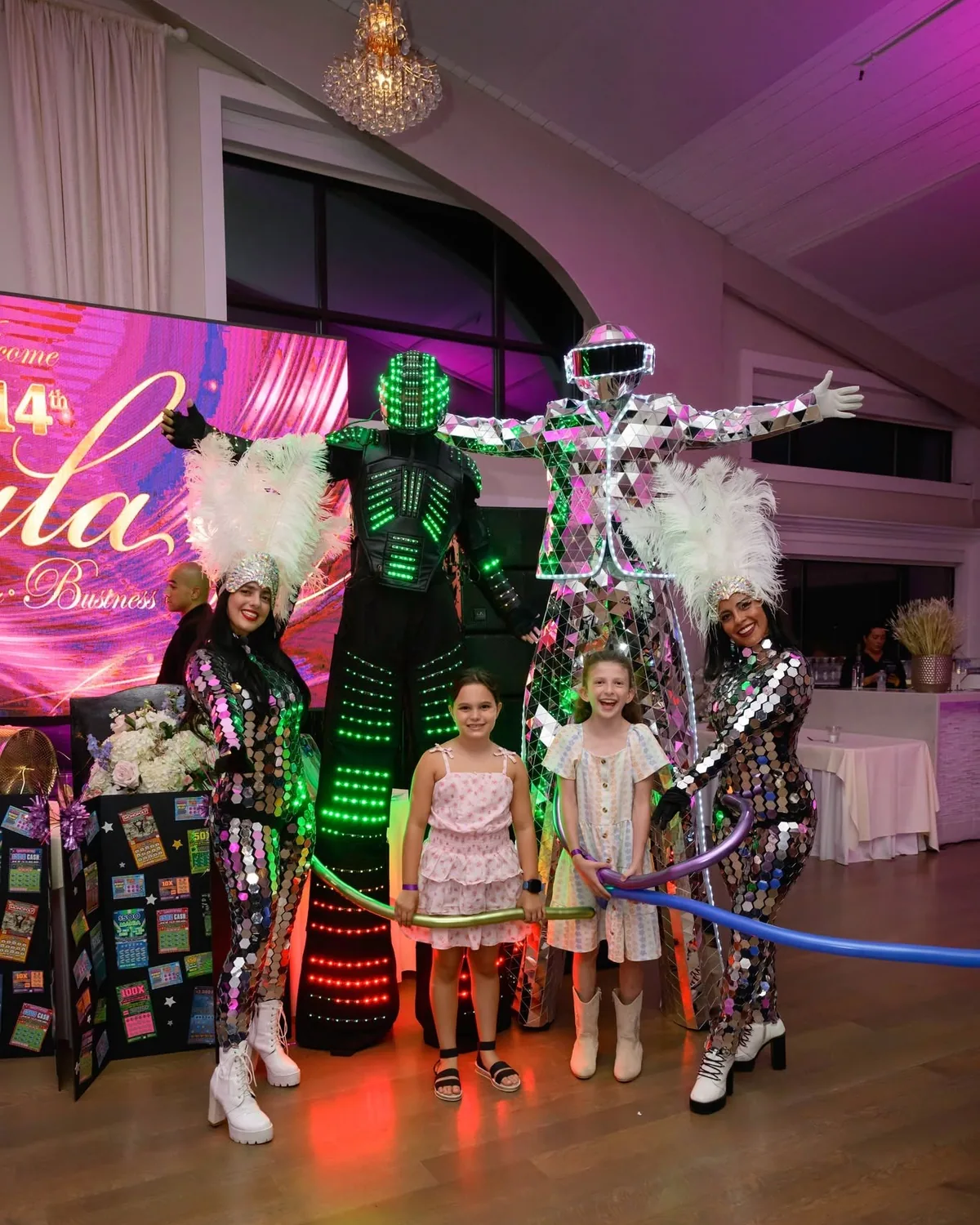 Children with the evening's performers