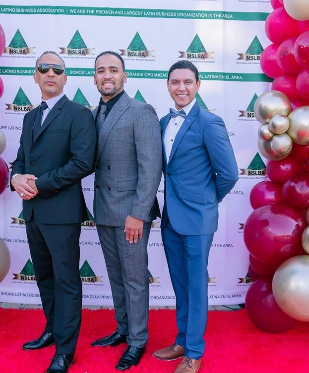 Guests at the red carpet reception